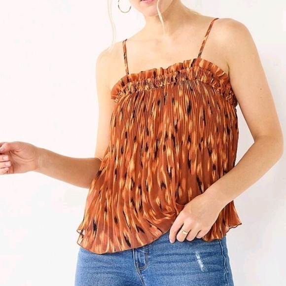 NWT Nine West Pleated Blouse - Picture 1 of 9